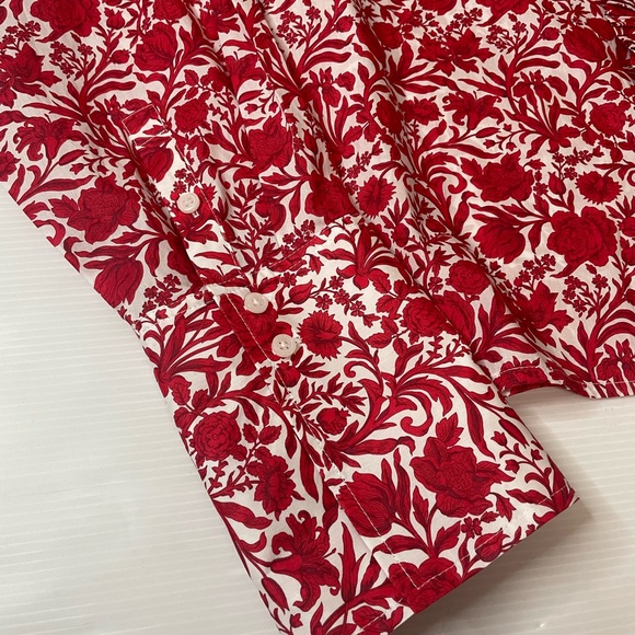 SOLD!!!! J. Crew Cropped garçon shirt in Liberty® Sambourne fabric Size 12 - Picture 4 of 9